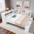 L-shaped Daybed With Storage Cabinets, Shoe Cabinet And Usb Ports-977011857