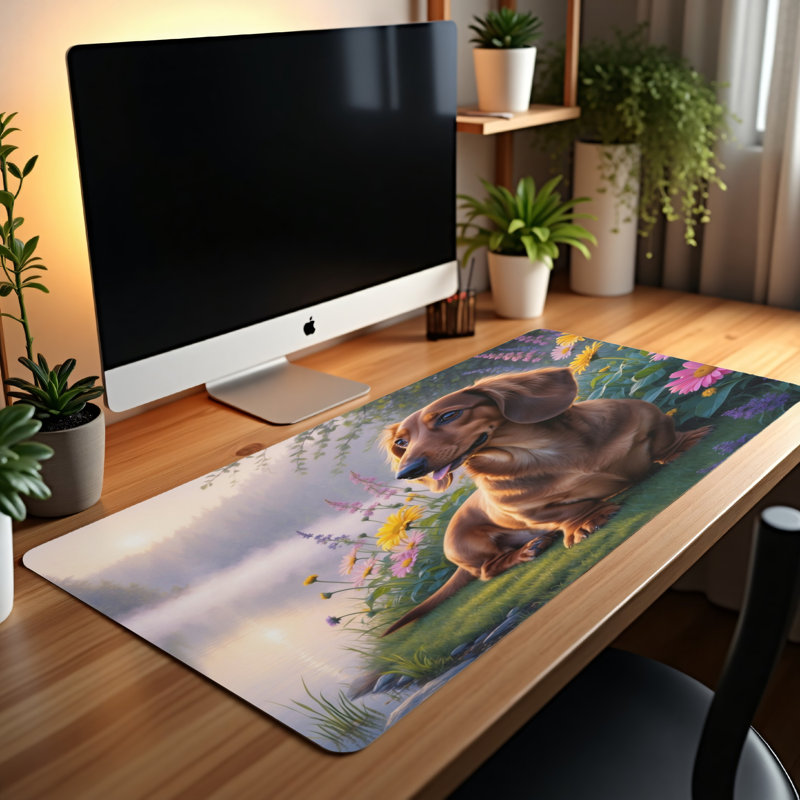 Polyester Desk Pad, 14.4x12.1