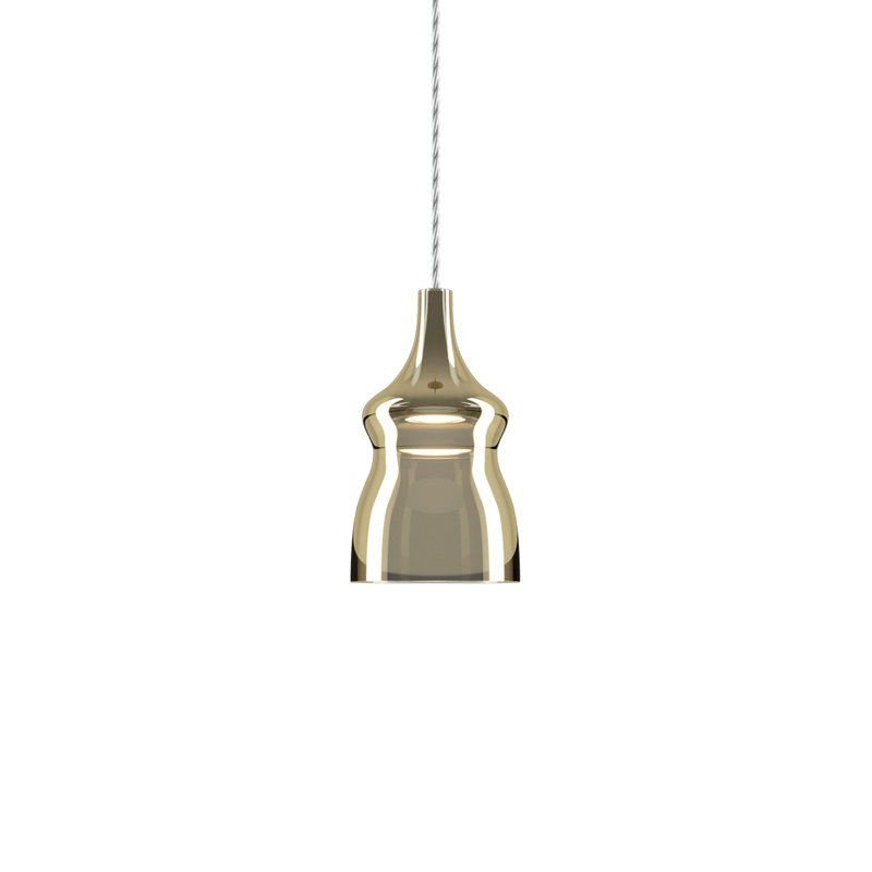 Lodes Nostalgia Suspension Lamp Transparent Cable Line-V, Gold