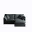Chenille avec 2 sièges, gris Matériau hautement respirant, structure en bois, sièges confortables avec revêtement deux pouces, base solide, canapé de salon confortable