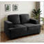 Causeuse moderne en velours avec assise profonde, mousse haute densité et coussins de dossier amovibles pour un confort et un style ultimes