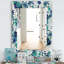 Miroir mural traditionnel sans cadre floral-40097558