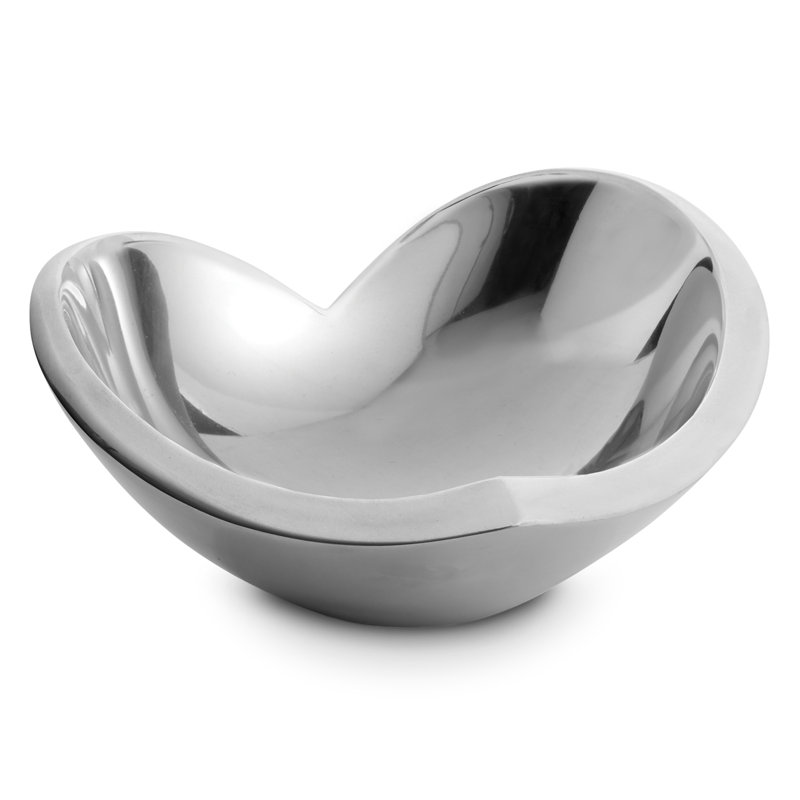 Nambe Love Bow, 8" H x 8.5" W x 9" D