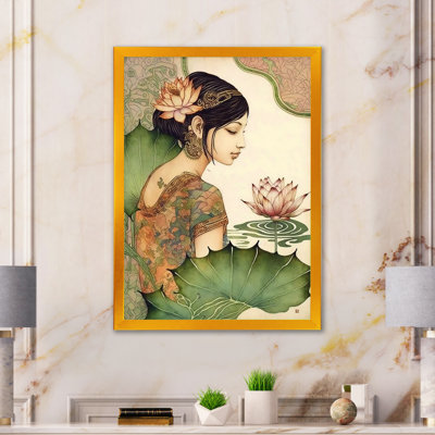 " Elegant Asian Lotus Goddess III "