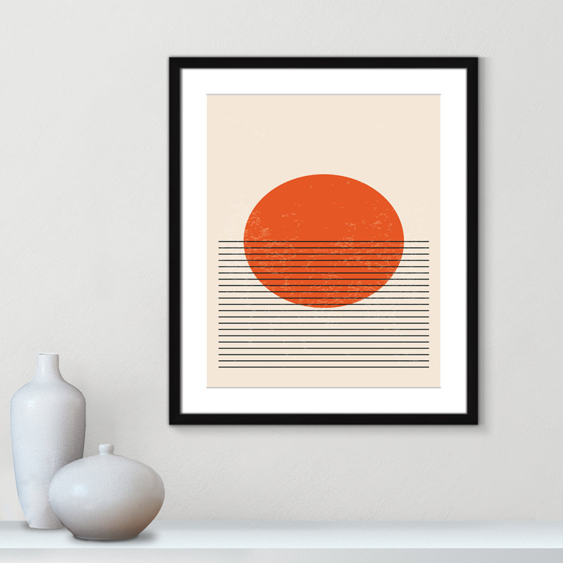 Bright Minimal Series #2 Print by Stanley, L 21,5 po x H 25,5 po, Matted Print, Satin Black