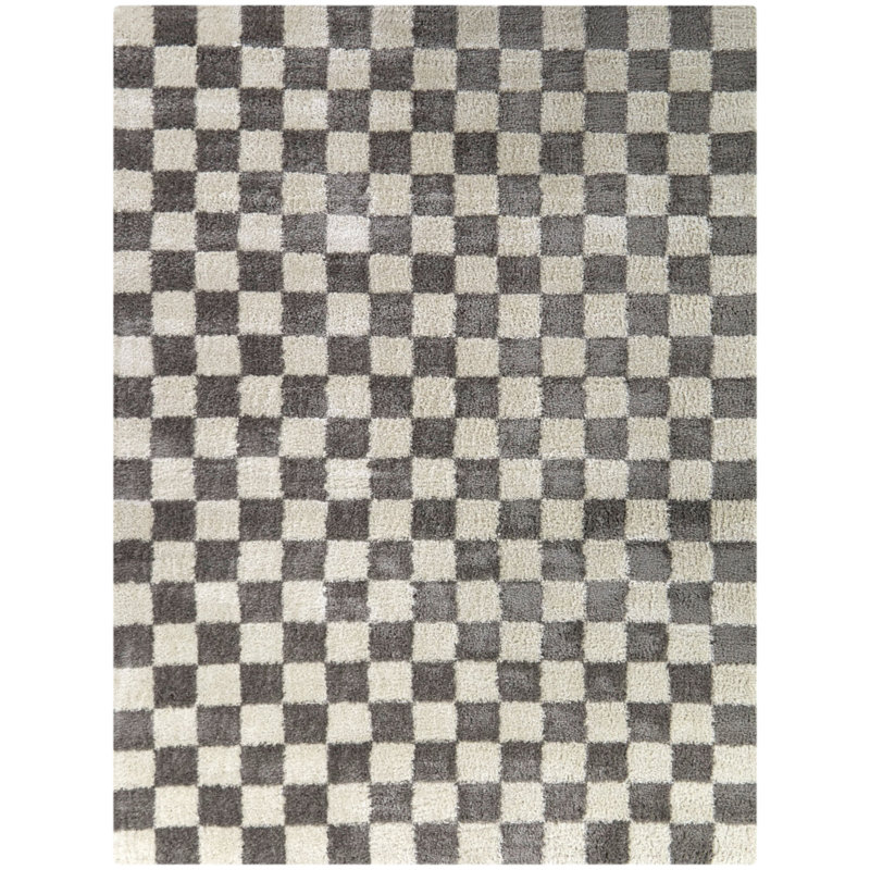 Tapis gris anthracite Seraphine