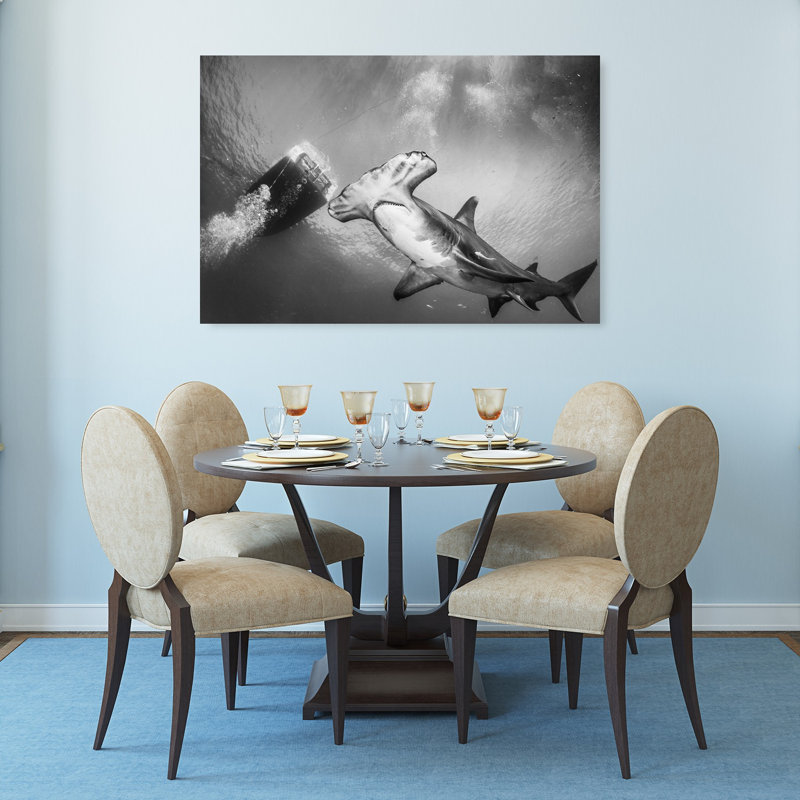 Impression d'art mural Majestic Hammerhead Swim, H 32 po x l 48 po