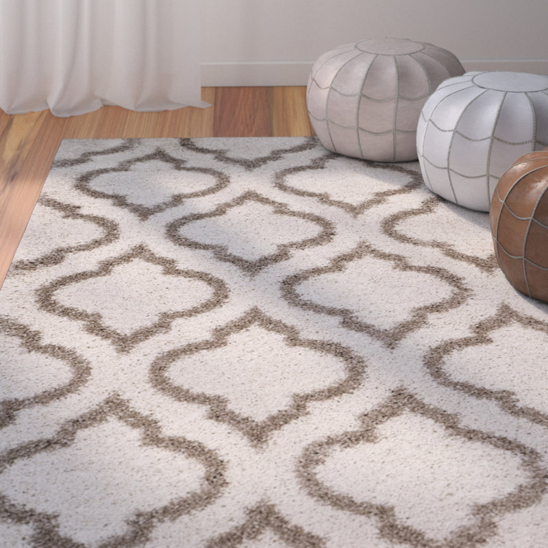 Darrold Hudson Shag Performance Geometric Rug, Rectangle 11' x 15'