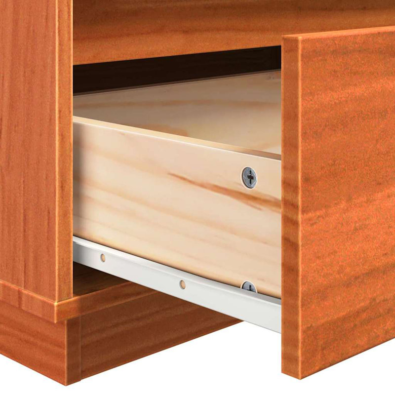 60cm W Solid Wood Bedside Table