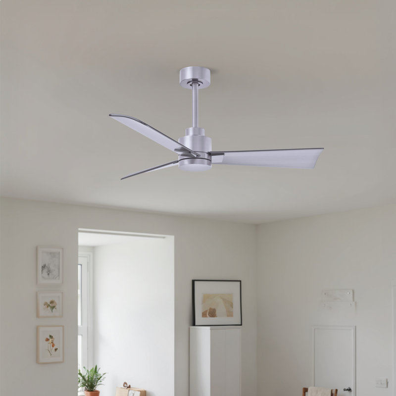 Ventilateur de plafond Alessandra 42, Nickel brossé, Nickel brossé