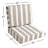 Gia Coconut Indoor/Outdoor Seat/Back Cushion-2121702501