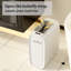 Poubelle de salle de bain automatique, blanc