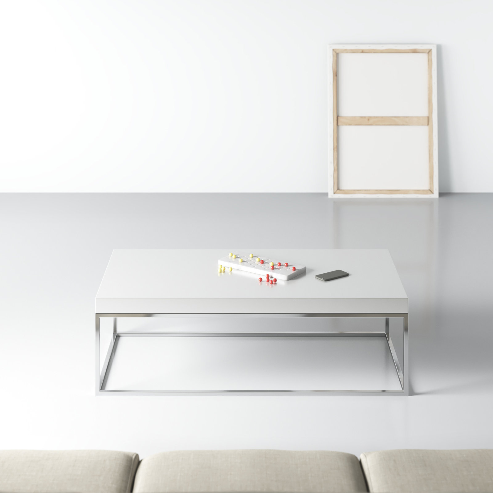 Fred Coffee Table, Alabaster