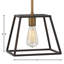 Luminaire suspendu géométrique simple à 1 lumière