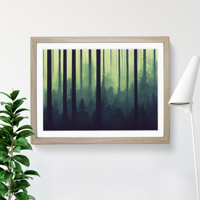 A Pleasant Forest 1 Piece Single Picture Frame Wall Art