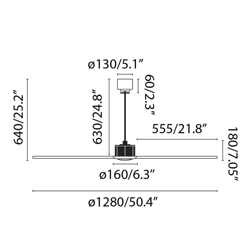 Just Fan Ceiling Fan, Walnut
