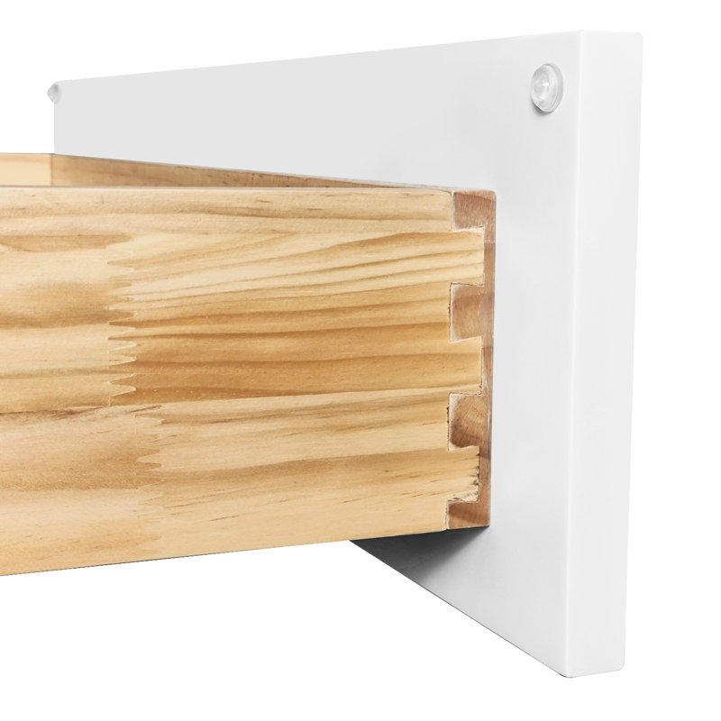 Armoire blanche en bois Shaker pour le rangement de la cuisine: 2 portes à fermeture douce, 1 tablette réglable, imperméable, charnières et assemblage par clic facile.
