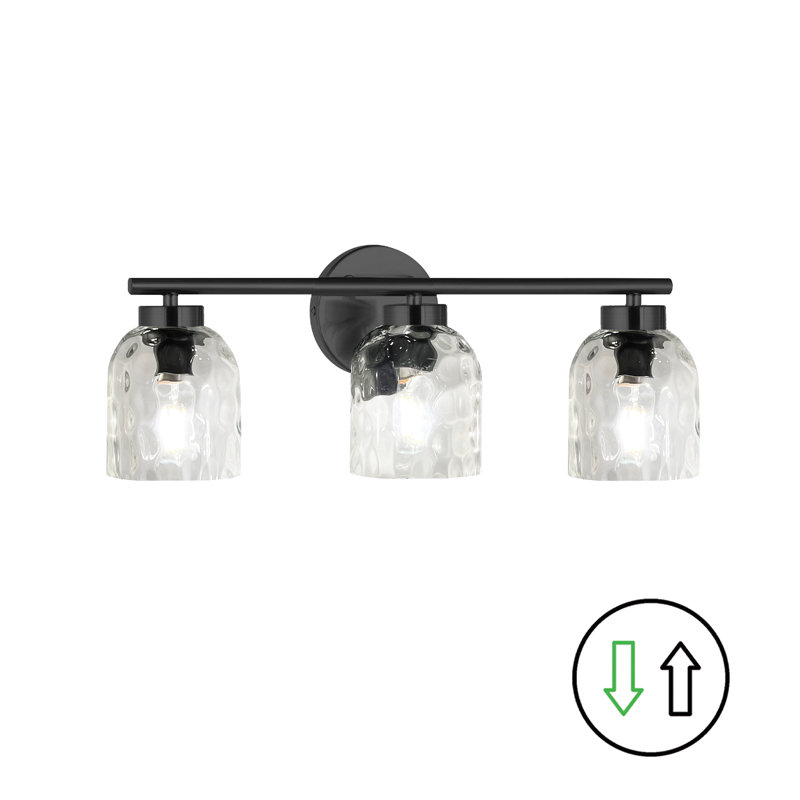 Griffith 3 Light Vanity Light, Matte Black