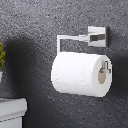 Wayfair | Brushed Nickel Toilet Paper Holders You'll Love in 2023