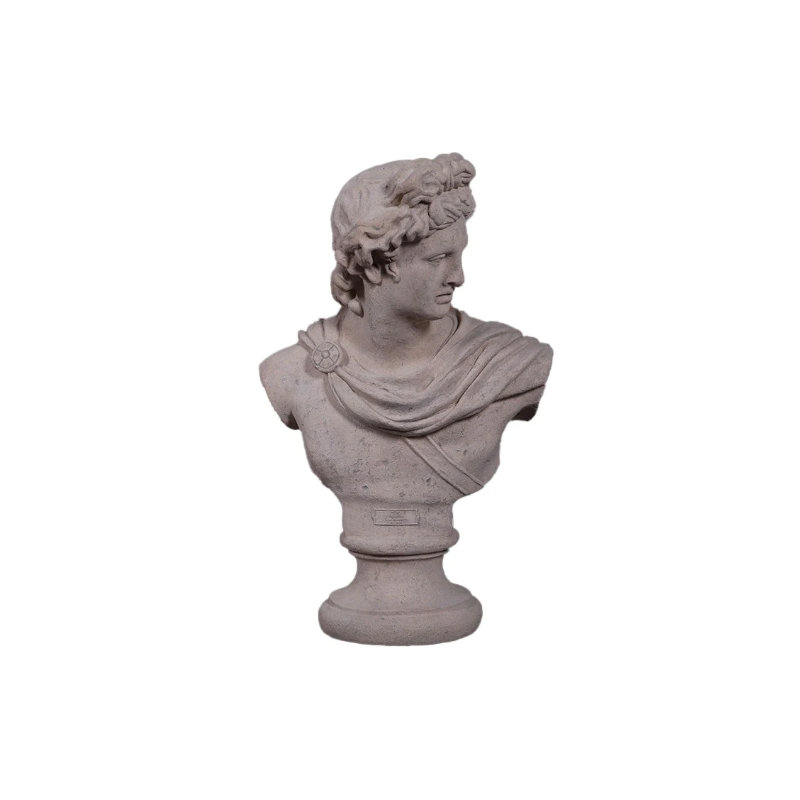 Statue buste d'Apollon grandeur nature