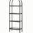 Metal Bookshelf, 4-Tier Arched Industrial Bookshelf, Small Rustic Vintage Storage Bookcase with Open Shelves, Freestanding Display Shelving Unit Storage Rack