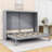 Budhan Wooden Murphy Bed Wall Bed-770498619-770498616