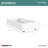 ClosetMaid Provisions Under Sink Pullout Organizer, Soft Close, 21.5" x 11", White