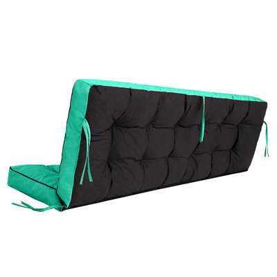 Bench Cushion Waterproof UV-Resistant Polyester Blue for Indoor/Outdoor