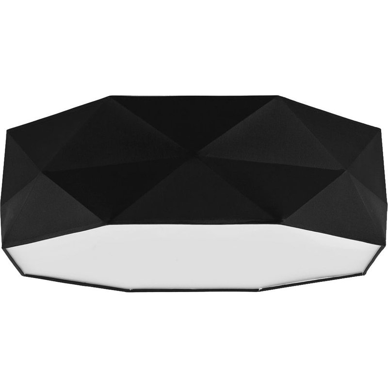 Banna Fabric Flush Mount, Black