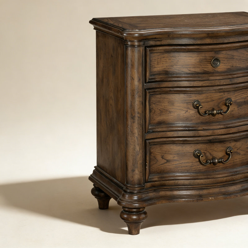 Table de chevet 3 tiroirs Traditional