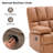 Brisen 44.5'' Wide Classic and Soft Faux Leather Glider Manual Recliner-124005747