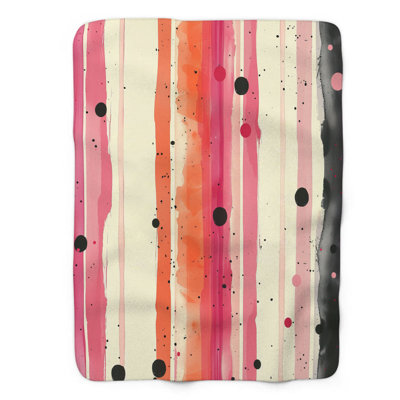 Line Dot Mix - 1 Piece Premium Blanket
