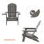 Chaise Adirondack pliante en plastique Shubhika-845593938