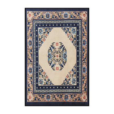 Tapis traditionnel bleu / beige Fuse