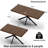Averni 55.1”-70.7”or 78.7” W Extendable  Rectangular Dining Table with Metal Leg For 6-10 Seat-1656196560-1654620229