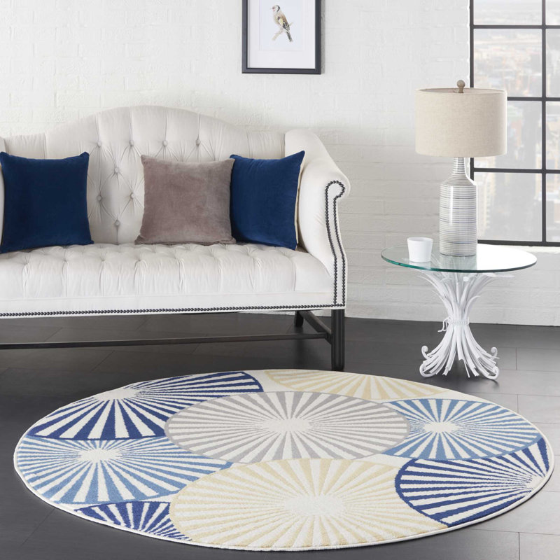 Parlex Geometric Area Rug, Round 160cm