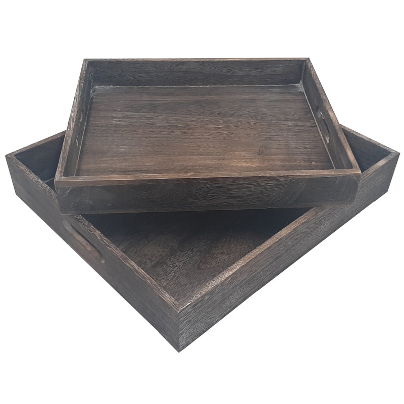 Dubai Wood Tray - Set of 2