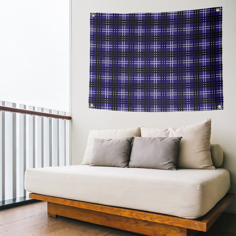 Tapisserie polyester Baltimore Luxury, H 59 po x l 80 po, Mauve / blanc / noir