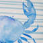 Crab Indoor / Outdoor Animal Print Sea Foam Square Cushion Cover