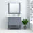 Bernharda 34 in. W x 32 in. H Modern & Contemporary Rectangular Framed Surface-Mount Bathroom Vanity Mirror in Charcoal Gray-1368959435-1368959434