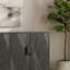 Armoire de rangement moderne noire Mid-Century