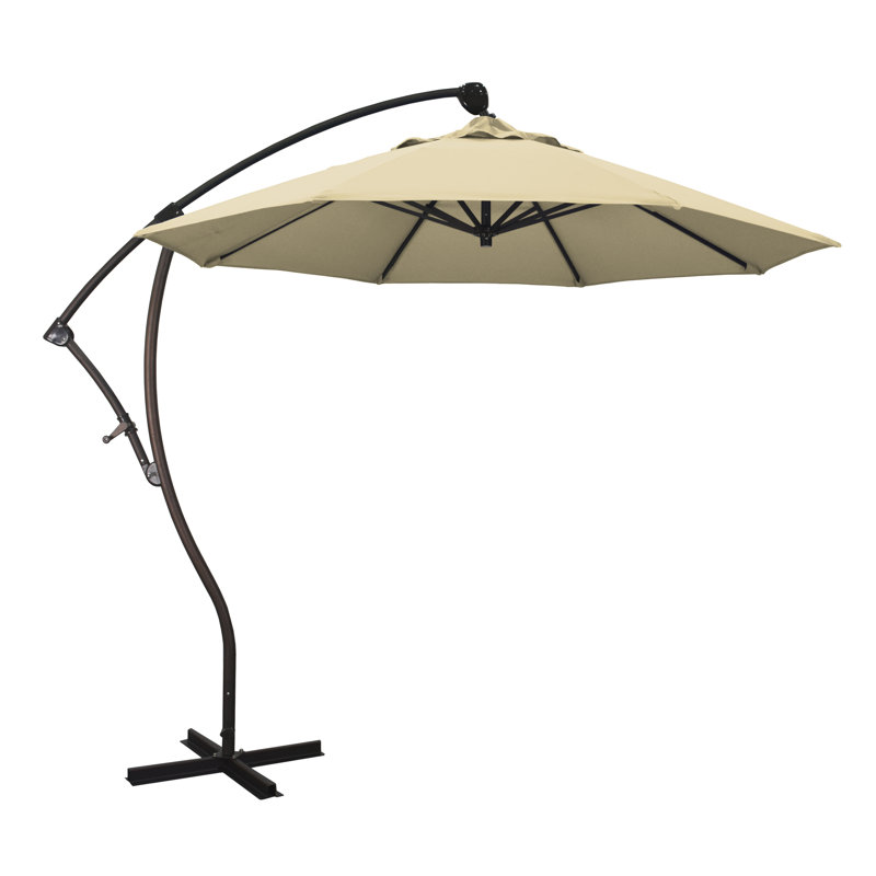 Parasol en porte-à-faux 9' Welwyn, Toile Sunbrella® beige antique