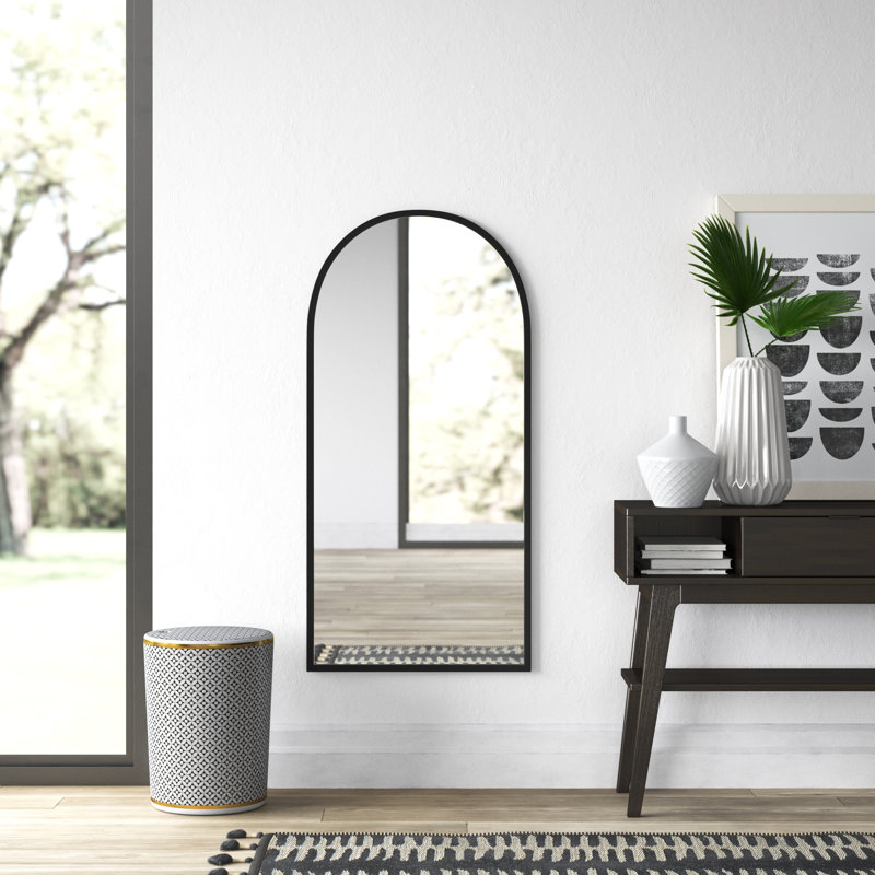 Miroir d'appoint Rivale Mid-Century, Noir