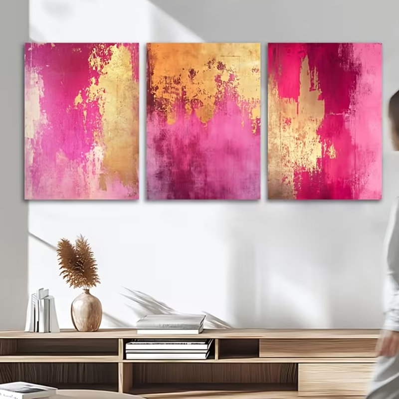 3 Piece Wrapped Canvas Print, 60 cm H x 120 cm W