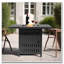 Foyer de table au propane 34 po 34 po, foyer d'extérieur rectangulaire en acier de 50 000 BTU pour terrasse de jardin