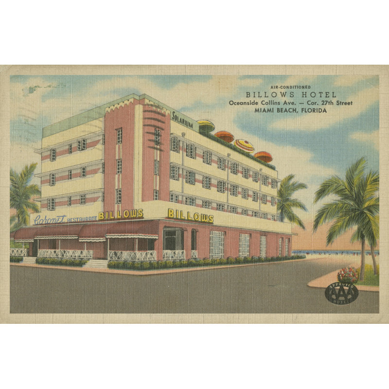 Miami Beach VI - Wrapped Canvas Print, 30cm H x 46cm W x 3.8cm D