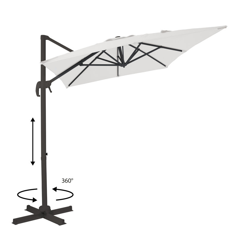 Bryaire 300cm Cantilever Parasol, Beige, Grey