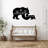 Bear Family Metal Wall Art - Wildlife Nature Decor - Forest Bear Silhouette Design - Rustic Cabin Lodge Wall Hanging - Modern Industrial Metal Sculpture - Outdoor Indoor Home Decor - Large Statement Art Piece-1196877207-1196877208
