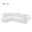 Canapé modulaire de style moderne, canapé modulaire en éponge, canapé modulaire en L avec canapé incurvé élégant et tissu chenille luxueux, 2 coussins décoratifs pour le salon-174887892