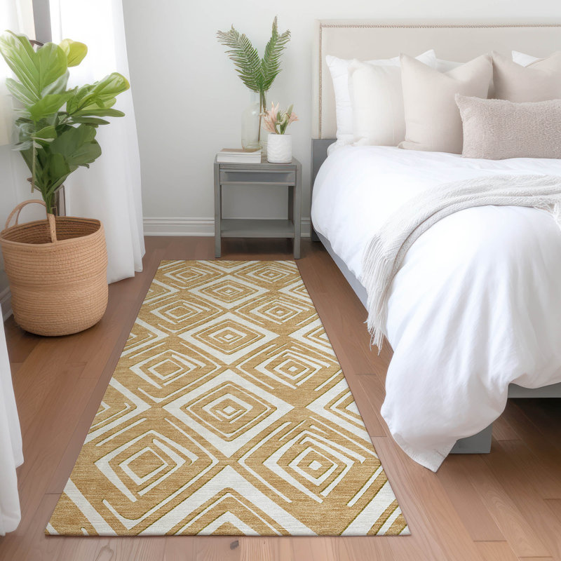 Tapis intérieur / extérieur mâle avec envers antidérapant, Tapis de couloir 2 pi 3 po x 7 pi 6 po